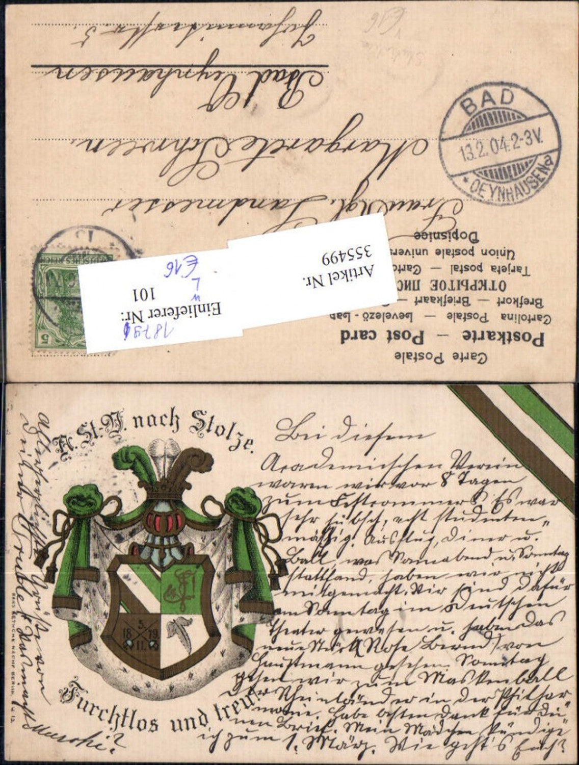 Alte Ansichtskarte – Old Postcard