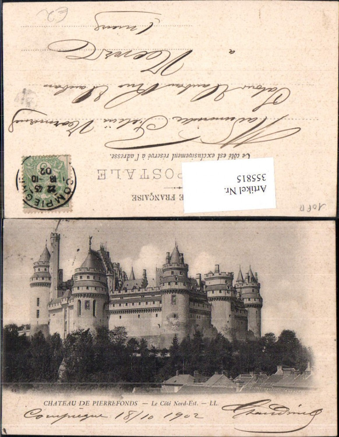 355815,Chateau de Pierrefonds Le Cote Nord-Est Schloss