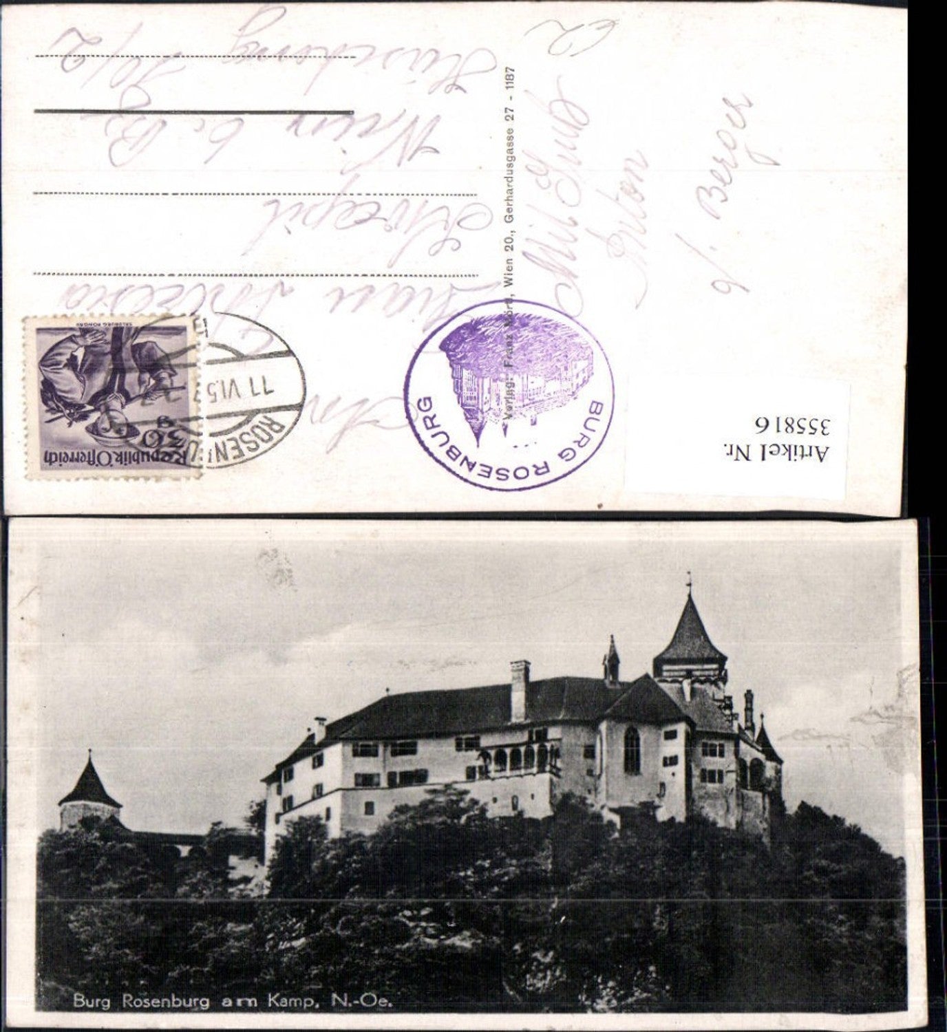 355816,Burg Rosenburg am Kamp Rosenburg-Mold