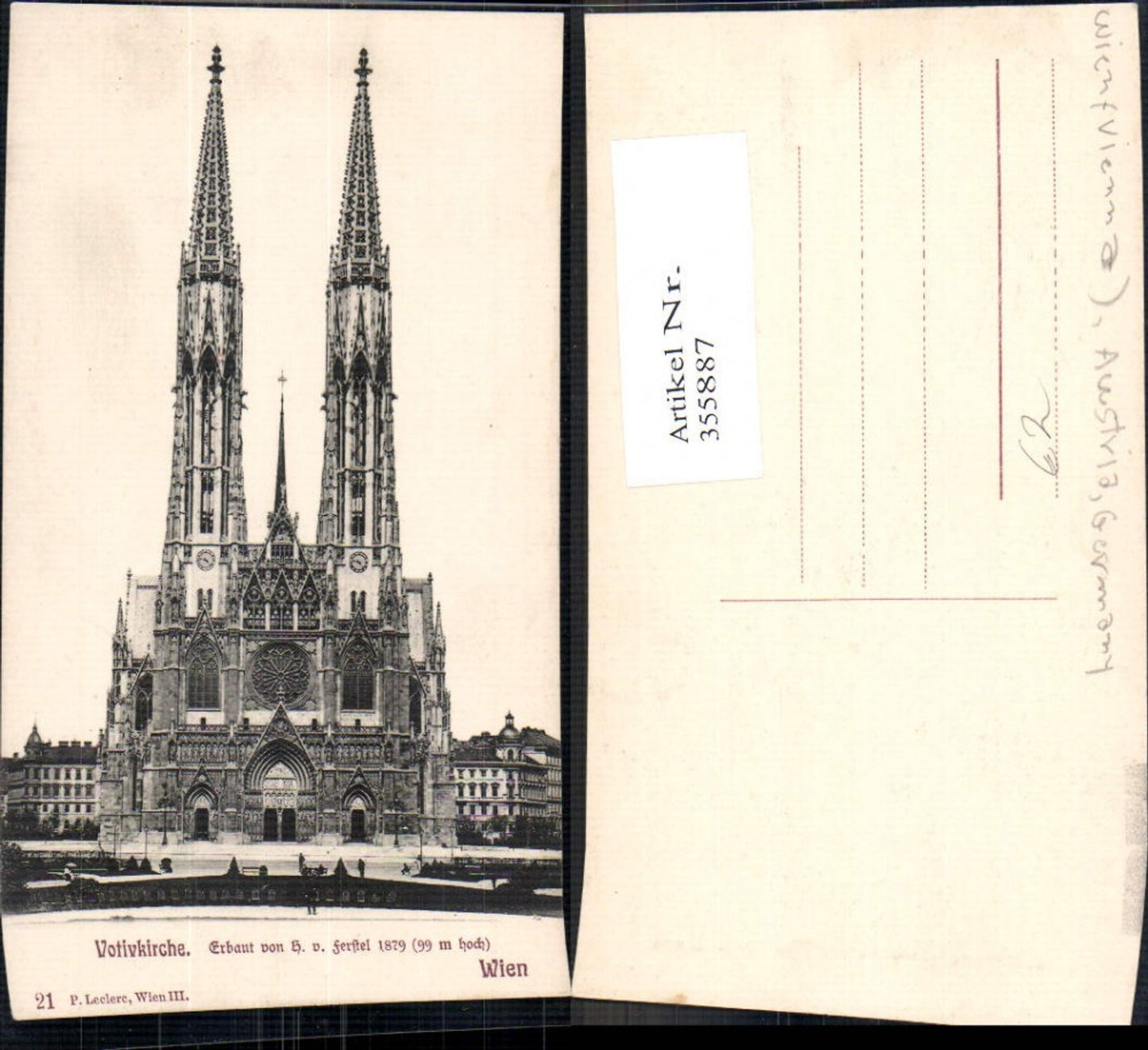 355887,Votivkirche Wien Kirche