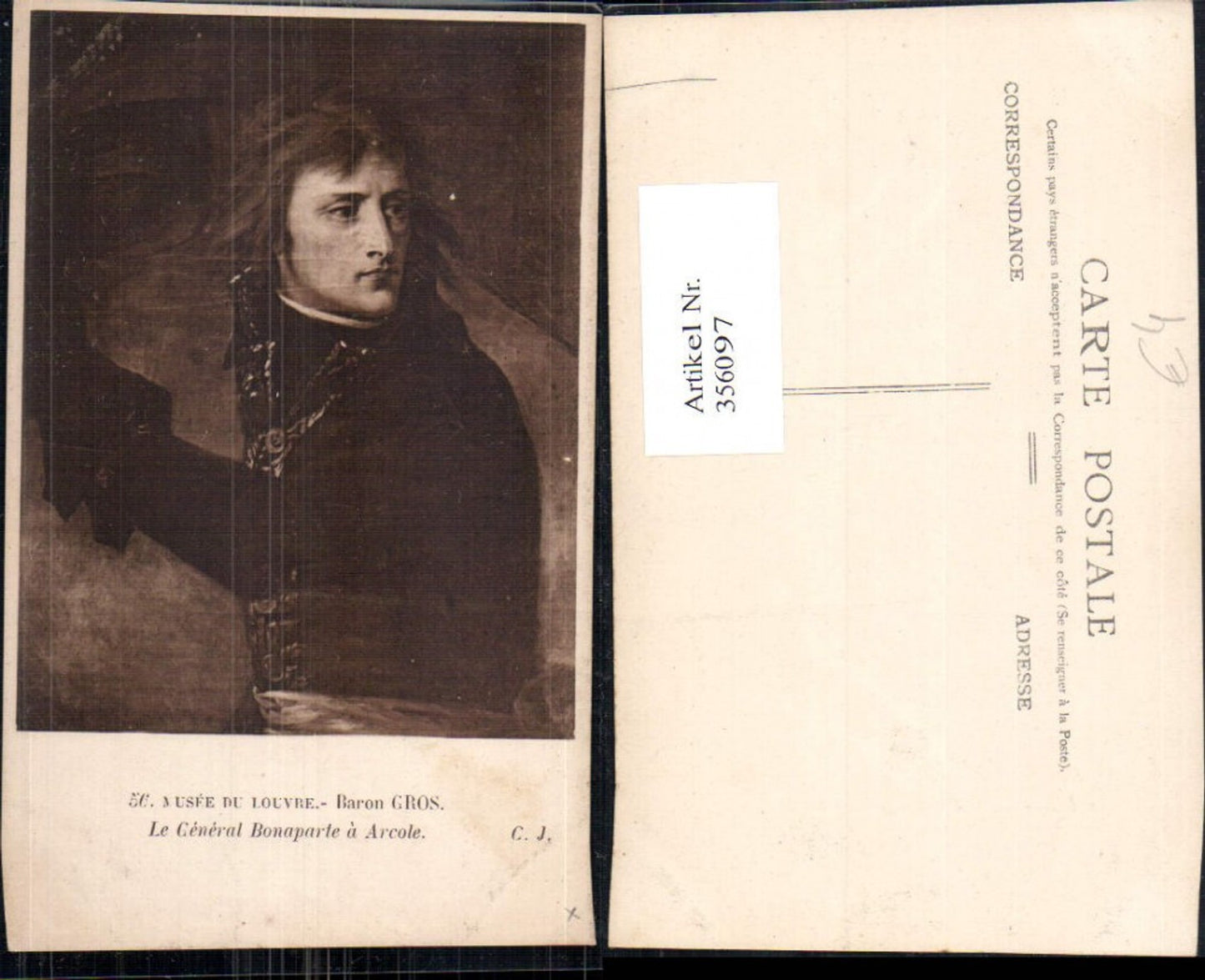 356097,Künstler Ak Baron Gros Le General Bonaparte a Arcole Adel Monarchie