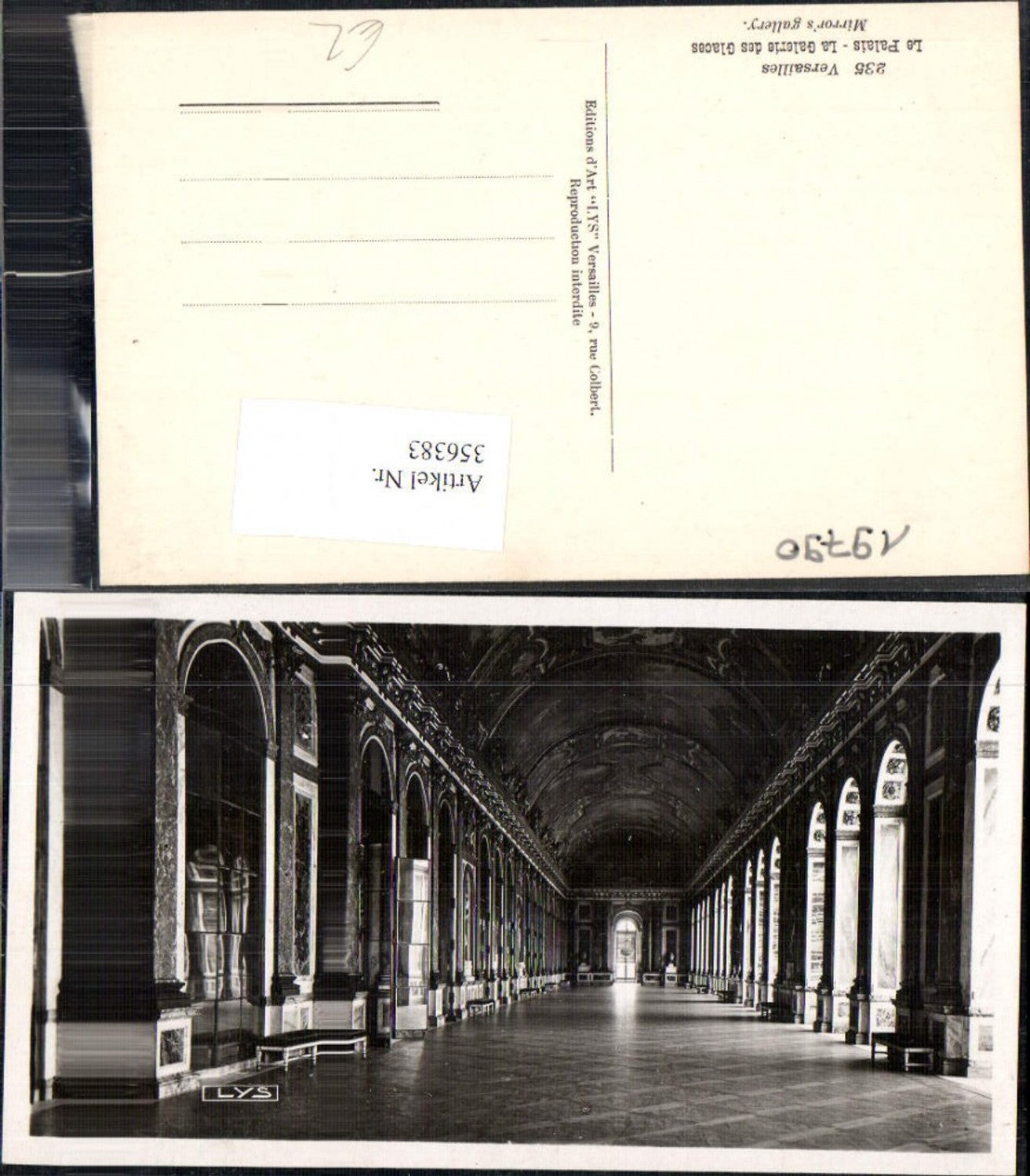 356383,Ile-de-Franche Yvelines Versailles Schloss La Palais La Galerie des Glaces Spiegelsaal