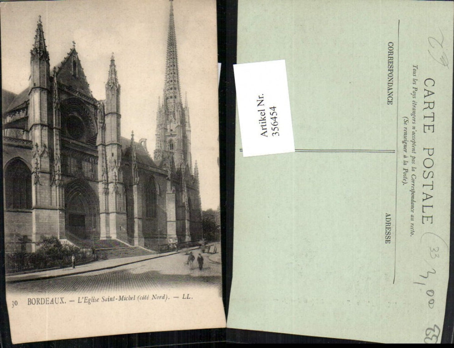 356454,Aquitanien Gironde Bordeaux L'Eglise Saint-Michel Kirche