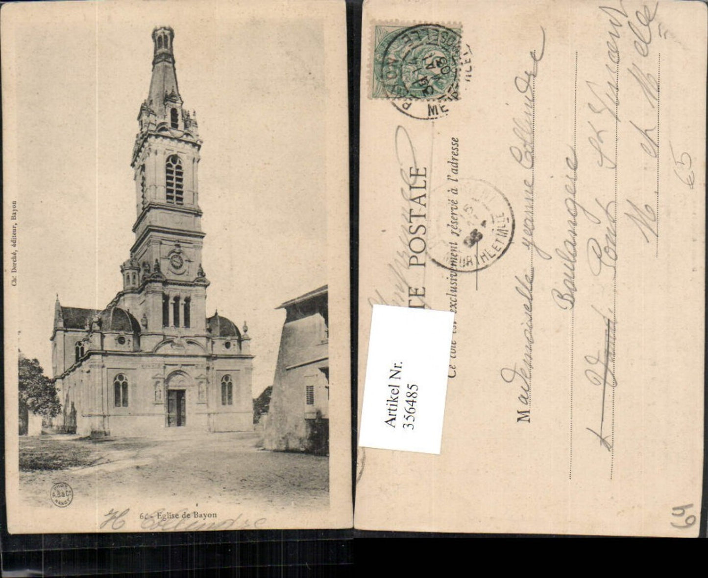 356485,Aquitanien Pyrenees-Atlantiques Bayon Eglise Kirche