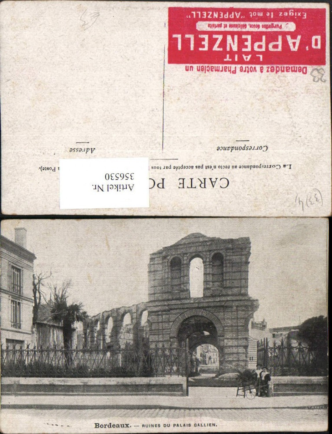 356530,Aquitanien Gironde Bordeaux Ruines du Palais Gallien Ruine