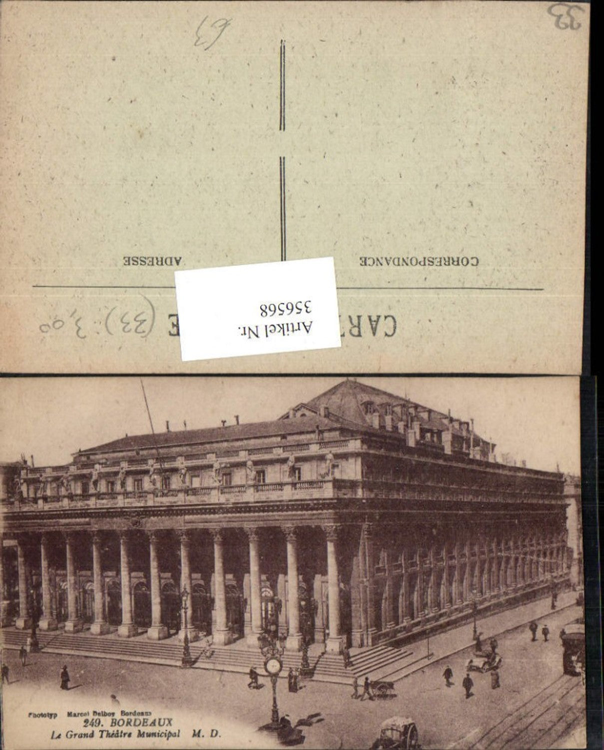 356568,Aquitanien Gironde Bordeaux Grand Theatre Municipal Theater