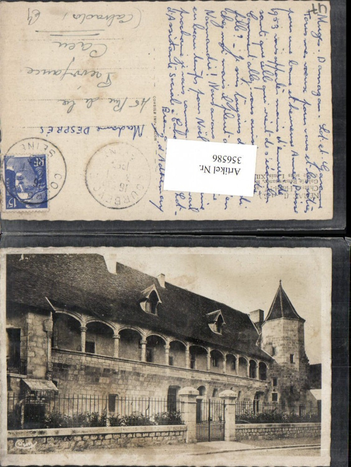356586,Aquitanien Lot-et-Garonne Nerac Chateau Henri IV Galerie Schloss