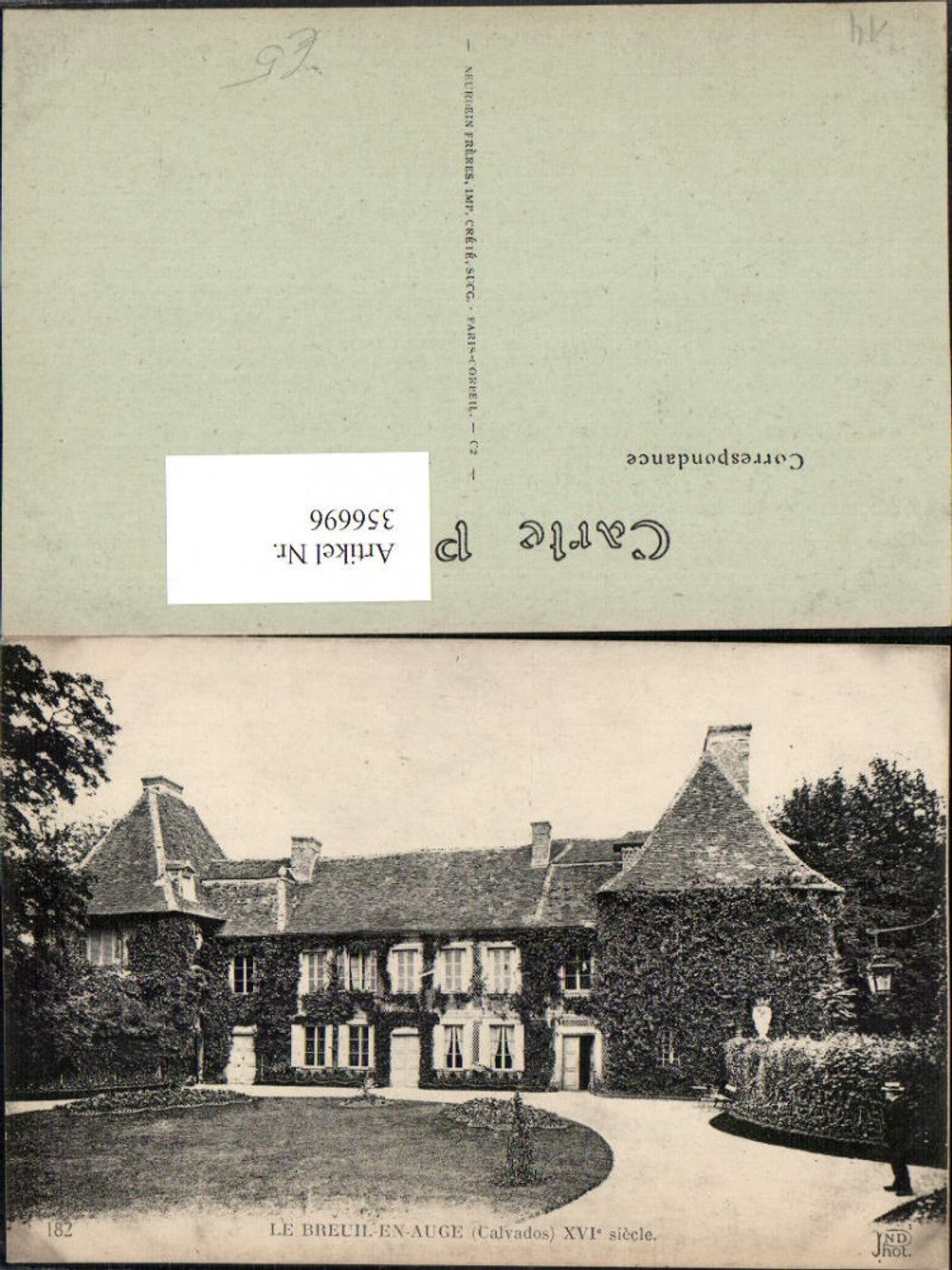 356696,Basse-Normandie Calvados Le Breuil-en-Auge Chateau Schloss