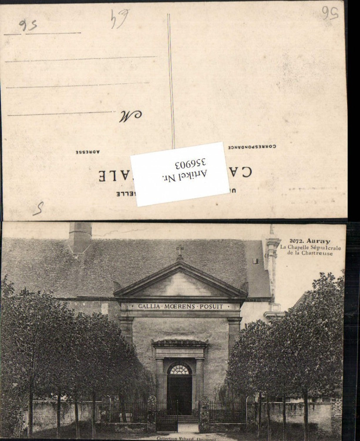 356903,Bretagne Morbihan Auray La Chapelle-Sepulcrale de la Chartreuse Kloster