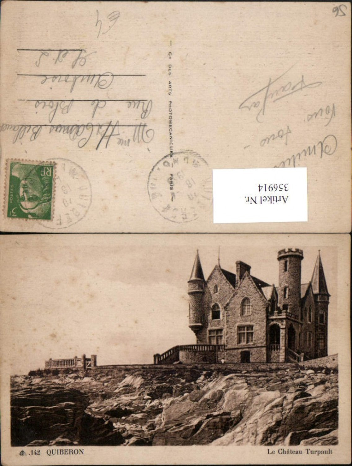 356914,Bretagne Morbihan Quiberon Le Chateau Turpault Schloss