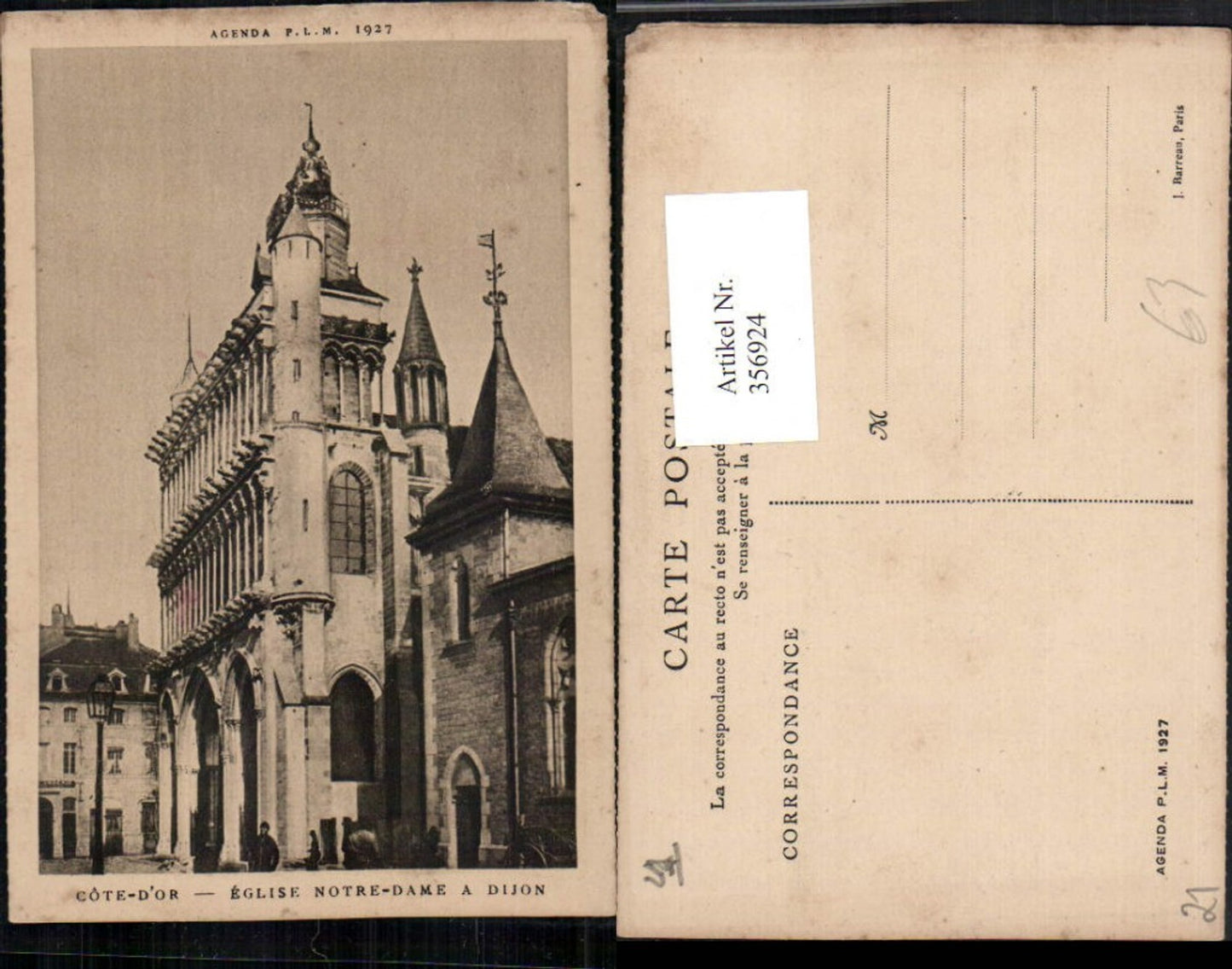 356924,Burgund Cote-Or Eglise Notre-Dame a Dijon Kirche