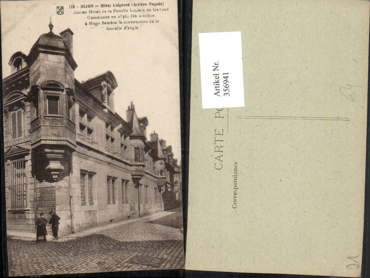 356941,Burgund Cote-Or Dijon Hotel Liegeard Erker