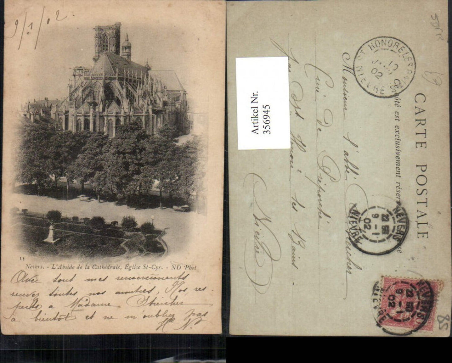356945,Burgund Nievre Nevers Cathedrale Eglise St-Cyr Kirche