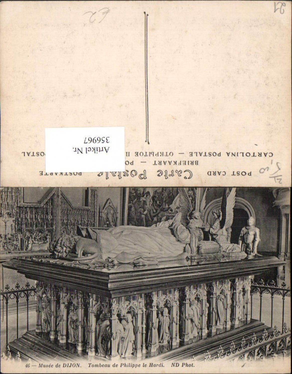 356967,Burgund Cote-Or Dijon Tombeau de Philippe le Hardi Grabmal