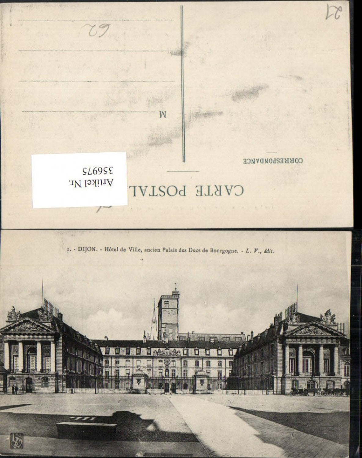356975,Burgund Cote-Or Dijon Hotel de Ville ancien Palais des Ducs de Bourgogne Rathaus