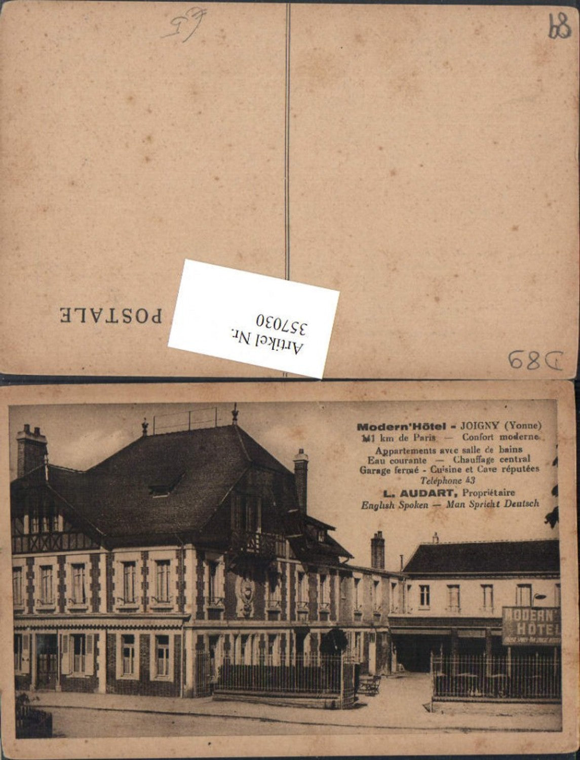 357030,Burgund Yonne Joigny Modern Hotel
