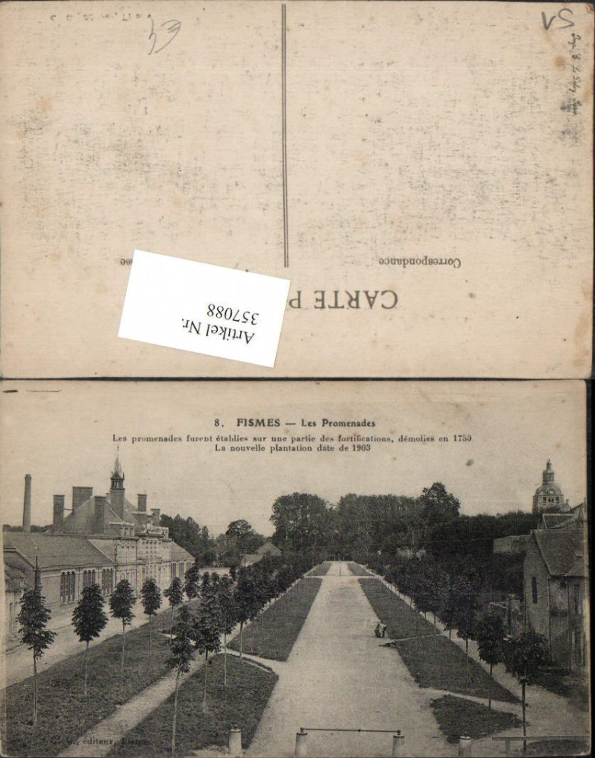 357088,Champagne-Ardenne Marne Fismes Les Promenades Promenade