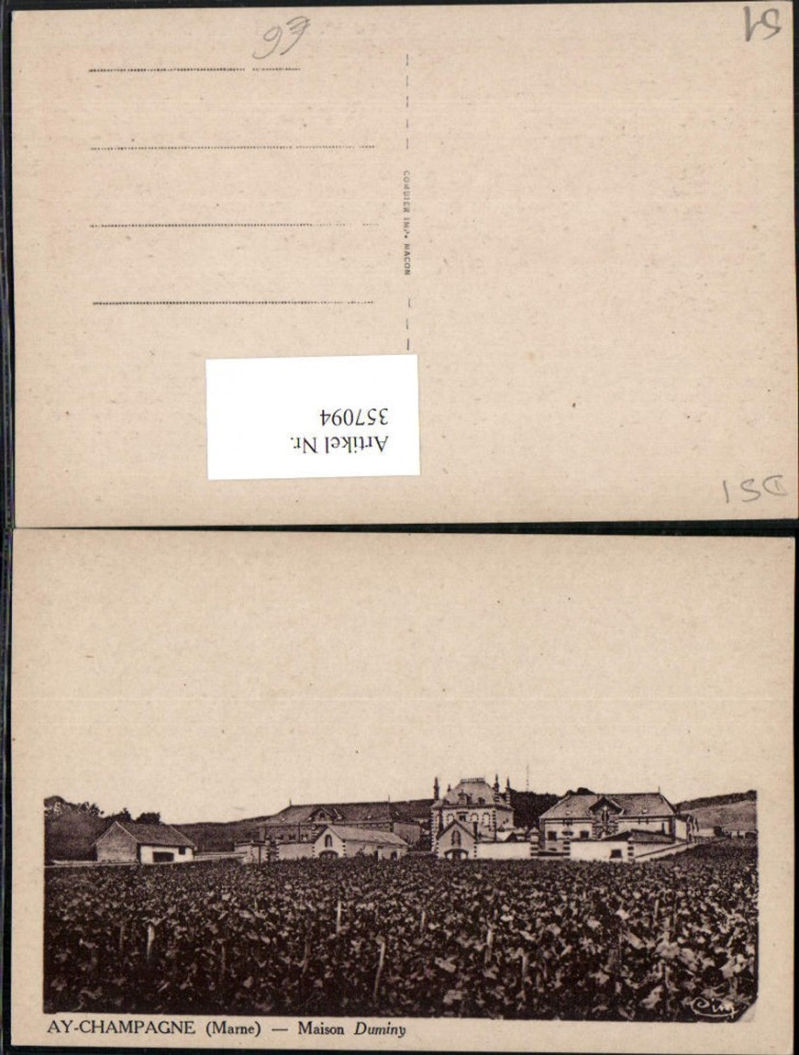 357094,Champagne-Ardenne Marne Ay-Champagne Maison Duminy
