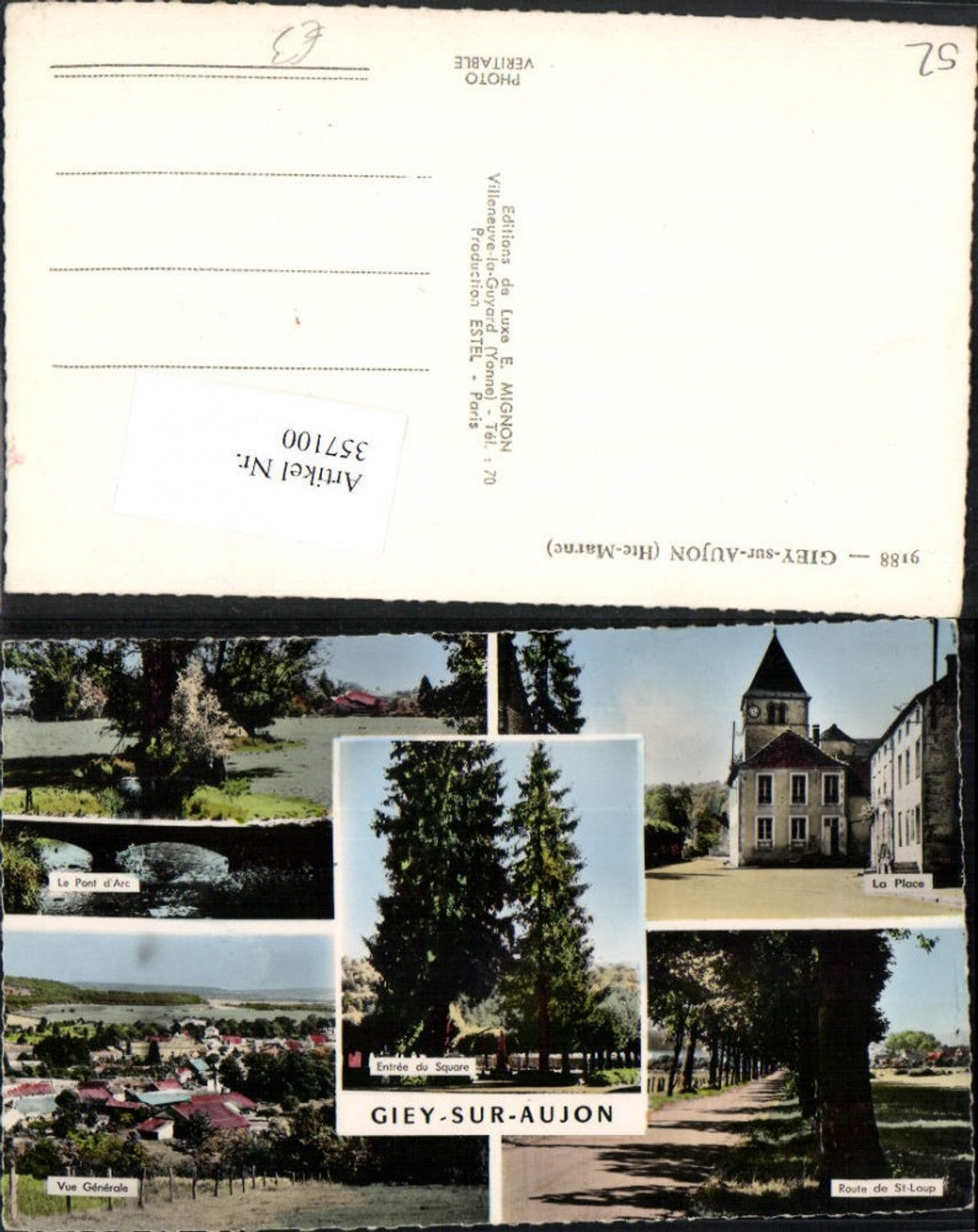 357100,Champagne-Ardenne Haute-Marne Giey-sur-Aujon Totale Mehrbildkarte