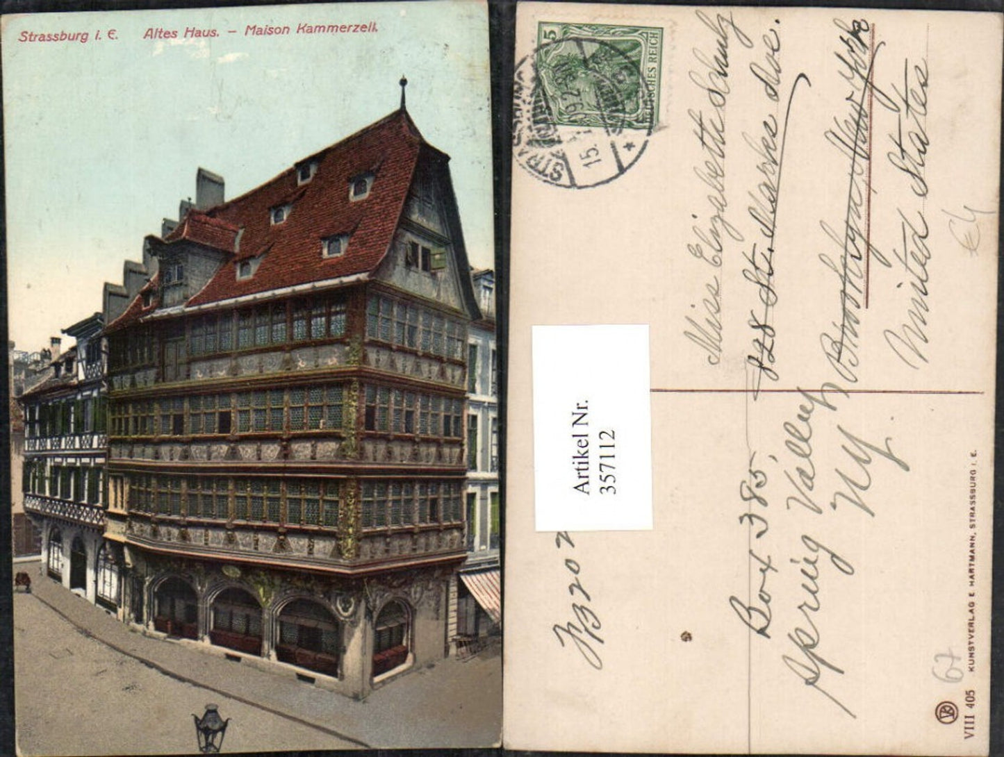357112,Elsass Bas-Rhin Strasbourg Straßburg Maison Kammerzell Altes Haus