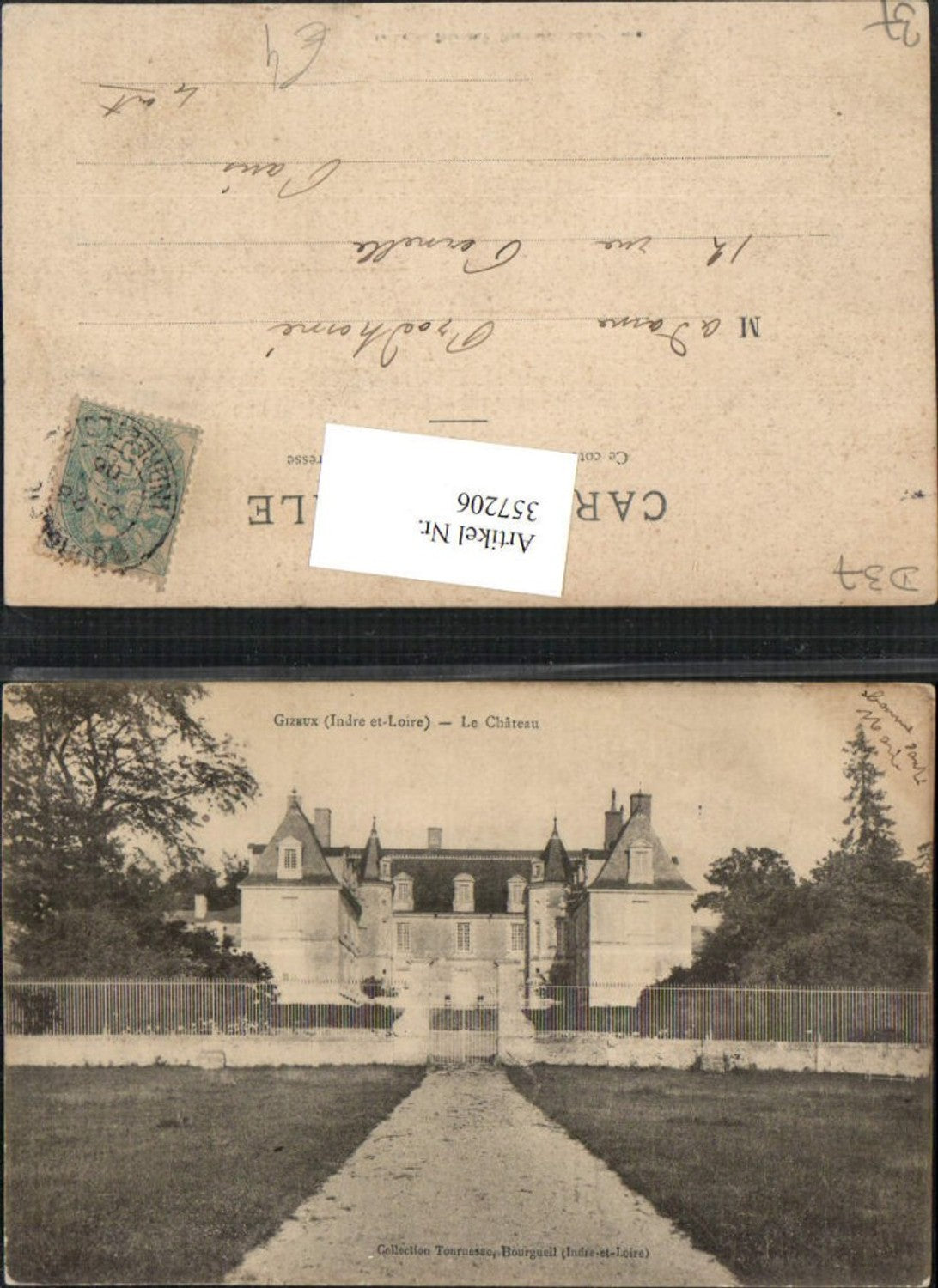 357206,Centre Indre-et-Loire Gizeux Le Chateau Schloss