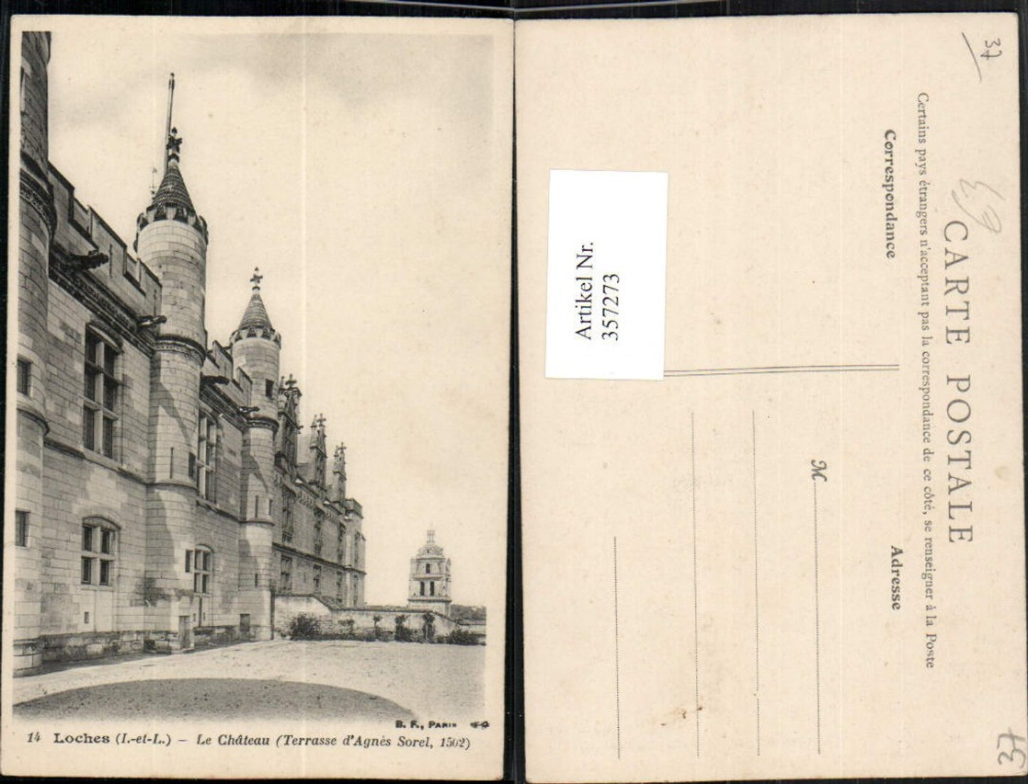 357273,Centre Indre-et-Loire Loches Le Chateau Schloss