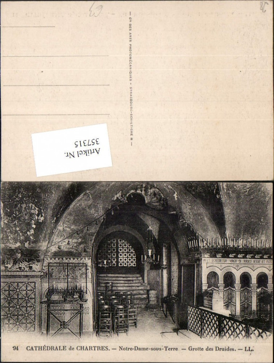 357315,Centre Eure-et-Loir Chartres Cathedrale Notre-Dame-souvs-Terre Grotte des Druides