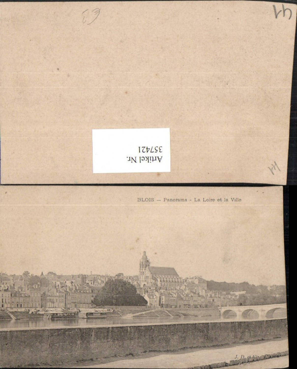 357421,Centre Loire-et-Cher Blois Panorama La Loire et la Ville Totale
