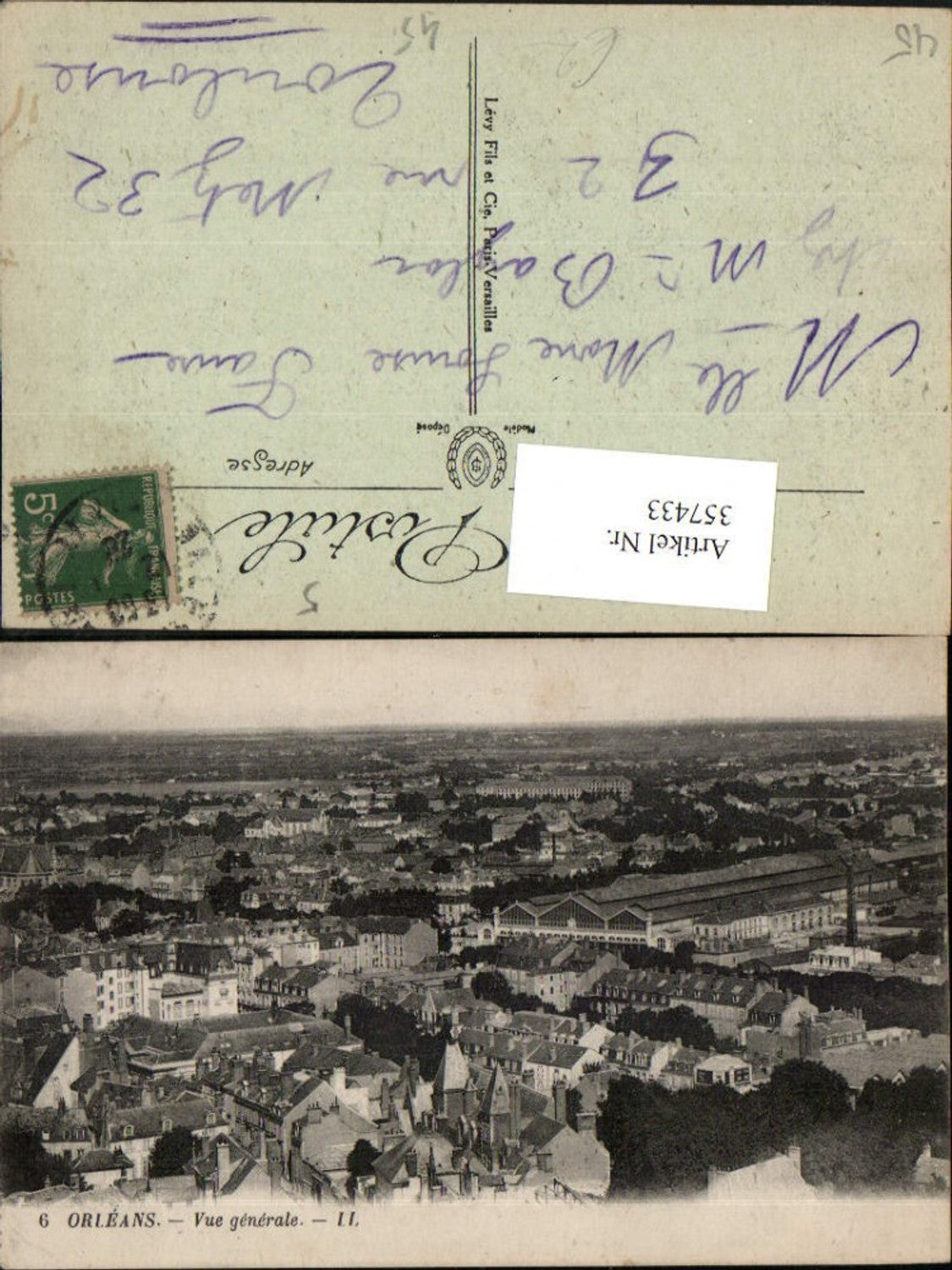 357433,Centre Indre-et-Loire Loiret Orleans Vue generale Totale