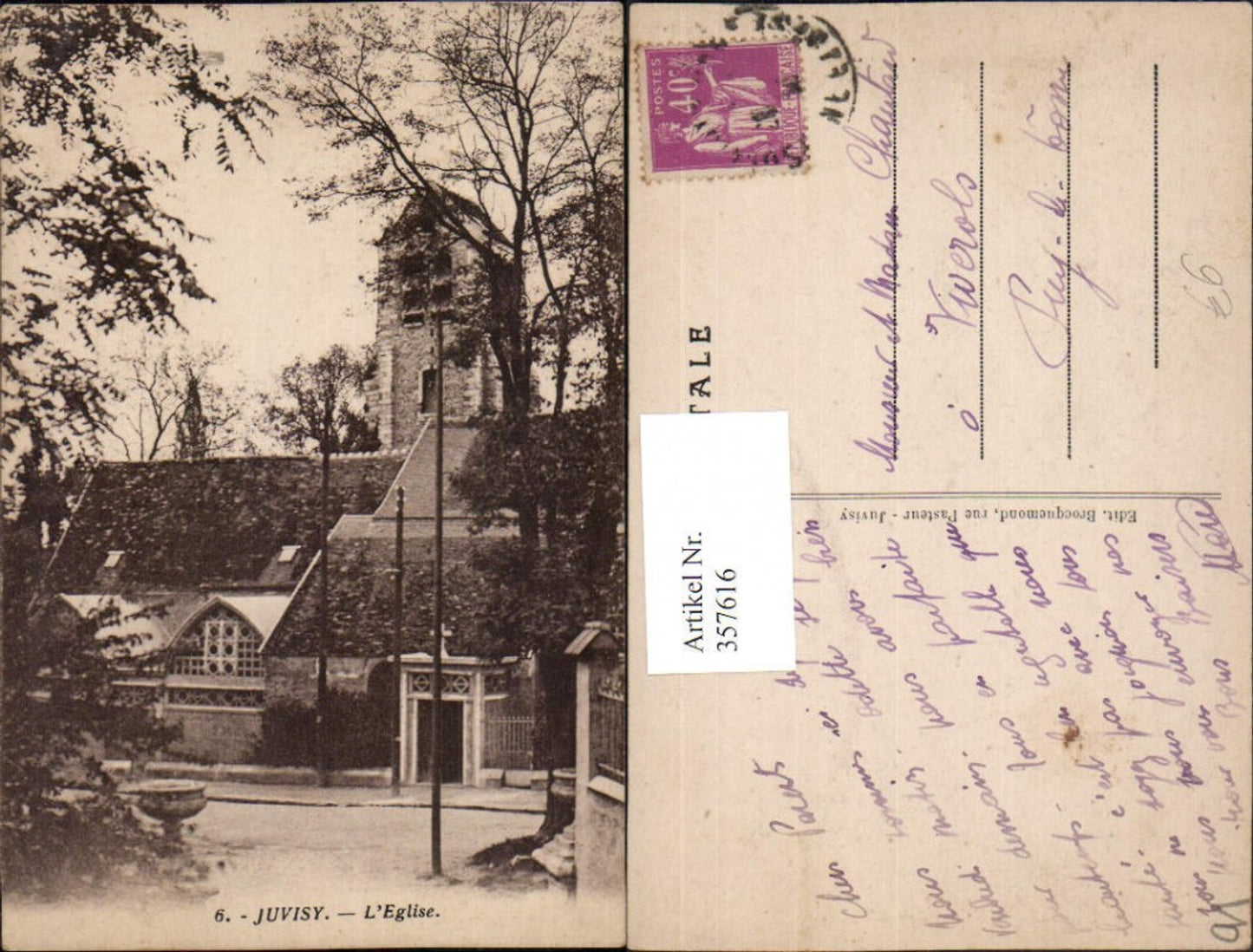 357616,Ile-de-France Essonne Juvisy L'Eglise Kirche