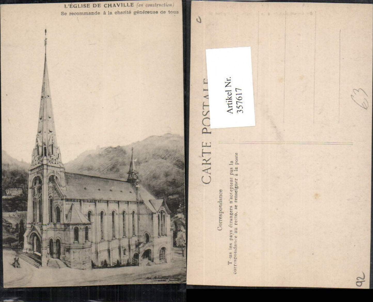 357617,Ile-de-France Hauts-de-Seine L'Eglise de Chaville Kirche
