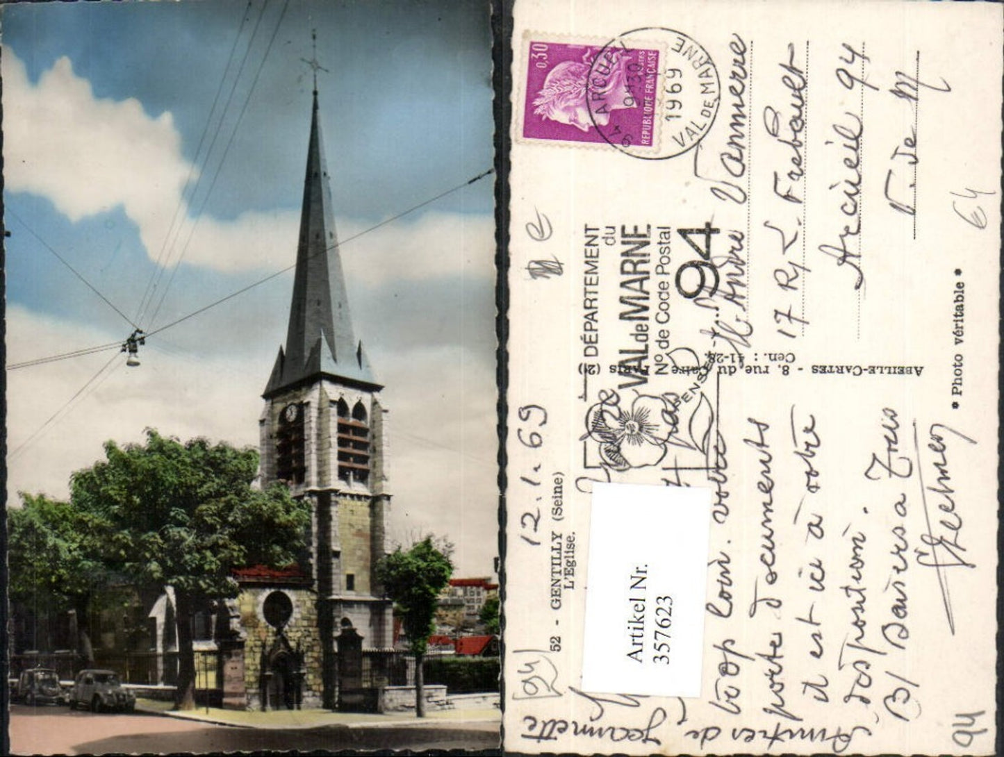 357623,Ile-de-France Val-de-Marne Gentilly L'Eglise Kirche
