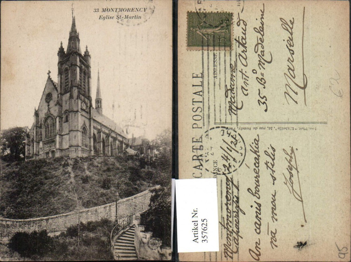 357625,Ile-de-France Val-Oise Montmorency Eglise St-Martin Kirche