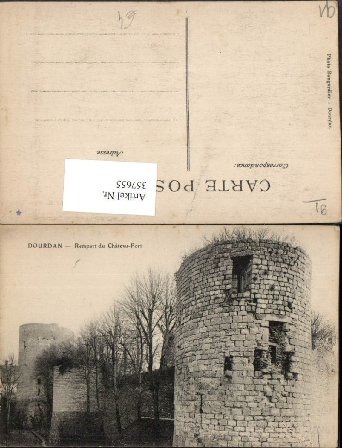 357655,Ile-de-France Essonne Dourdan Rempart du Chateau-Fort Wehrmauer Türme