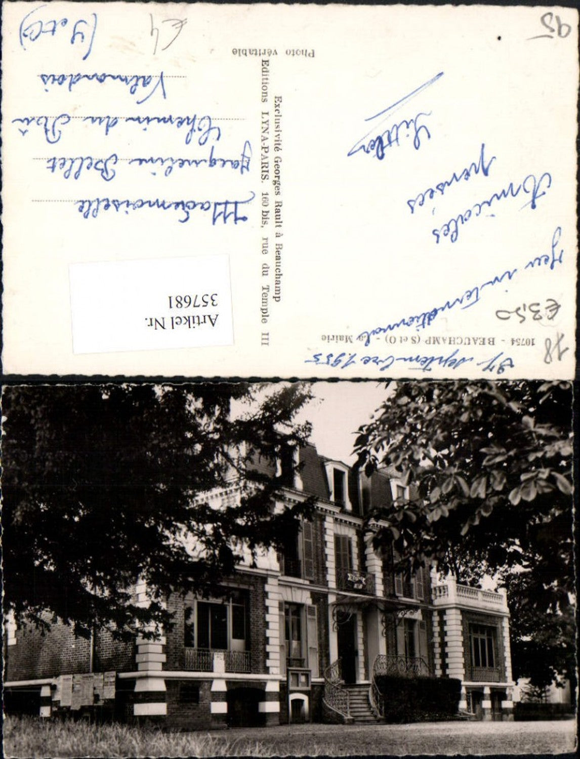357681,Ile-de-France Val-Oise Beauchamp La Mairie Rathaus