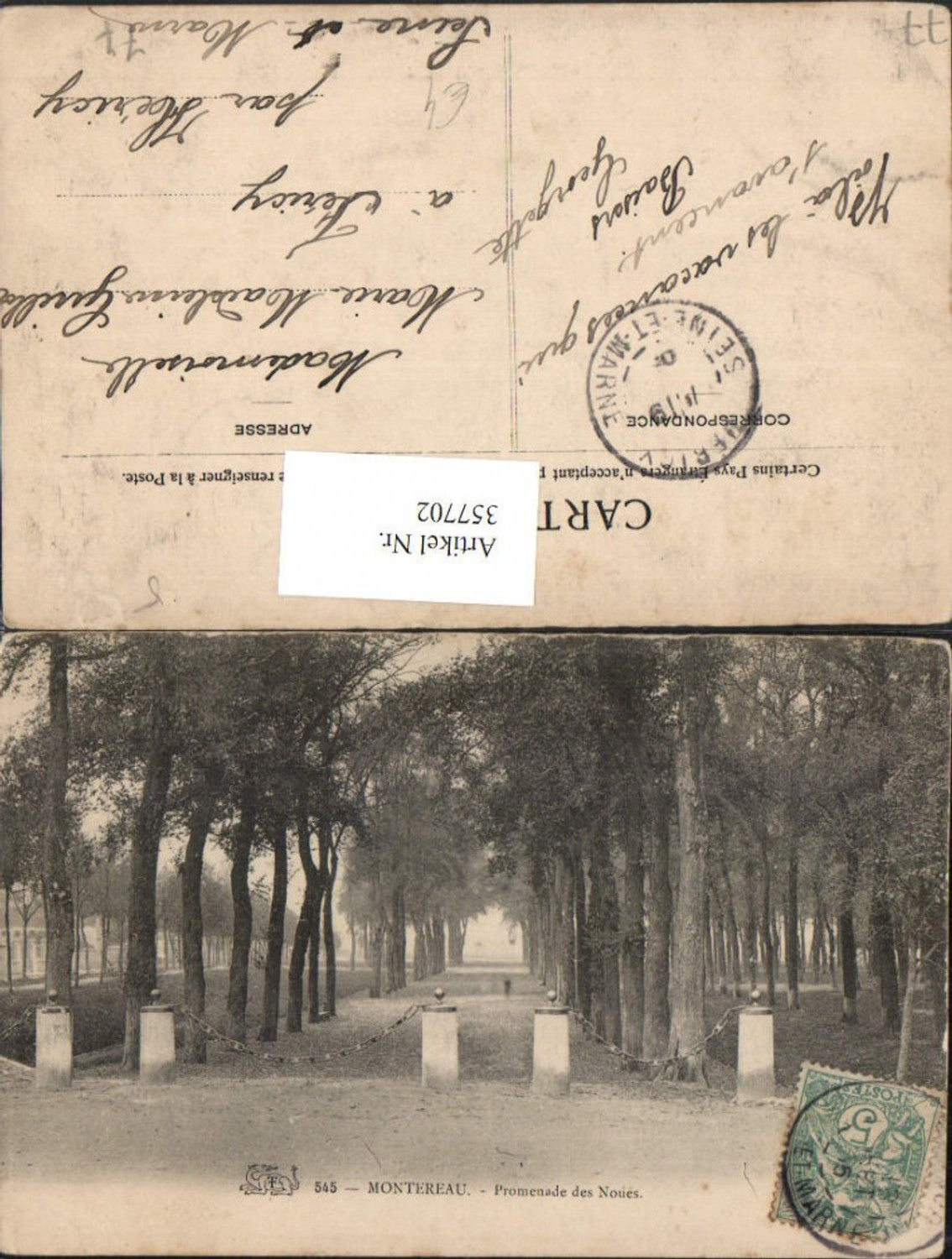 357702,Ile-de-France Seine-et-Marne Montereau Promenade des Noues Straße