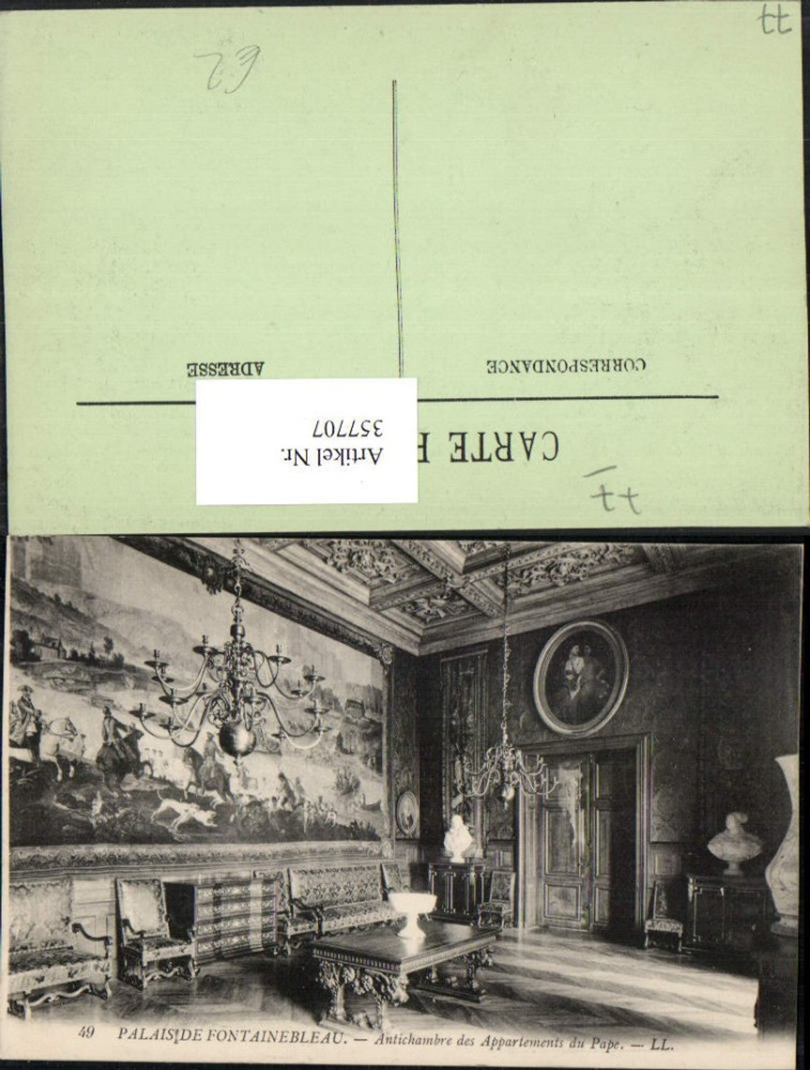 357707,Ile-de-France Seine-et-Marne Palais de Fontainebleau Antichambre des Appartements du Pape