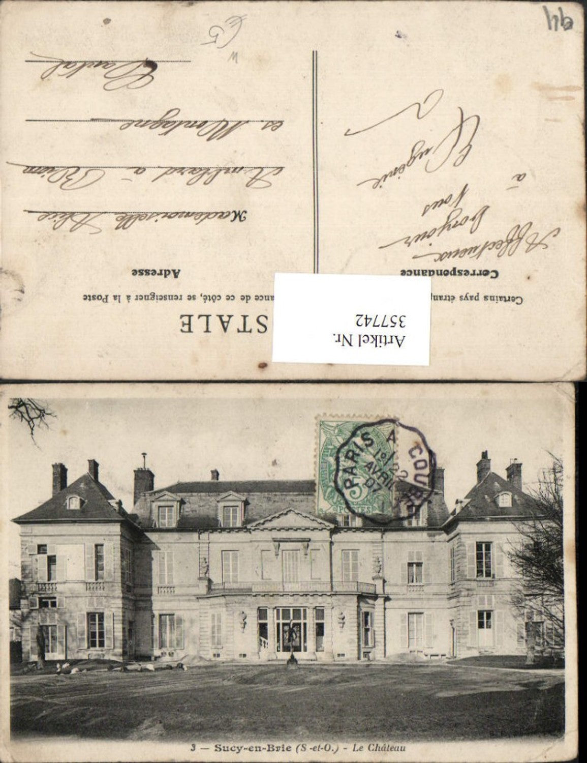 357742,Ile-de-France Val-de-Marne Sucy-en-Brie Le Chateau Schloss