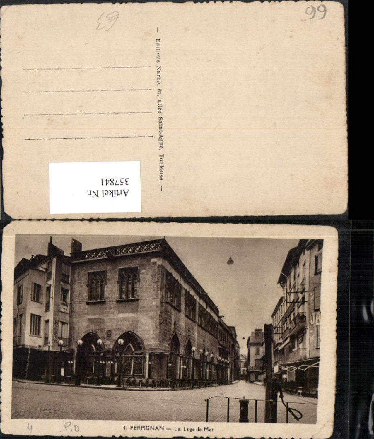 357841,Languedoc-Roussillon Pyrenees-Orientales Perpignan La Loge de Mer Straßenansicht