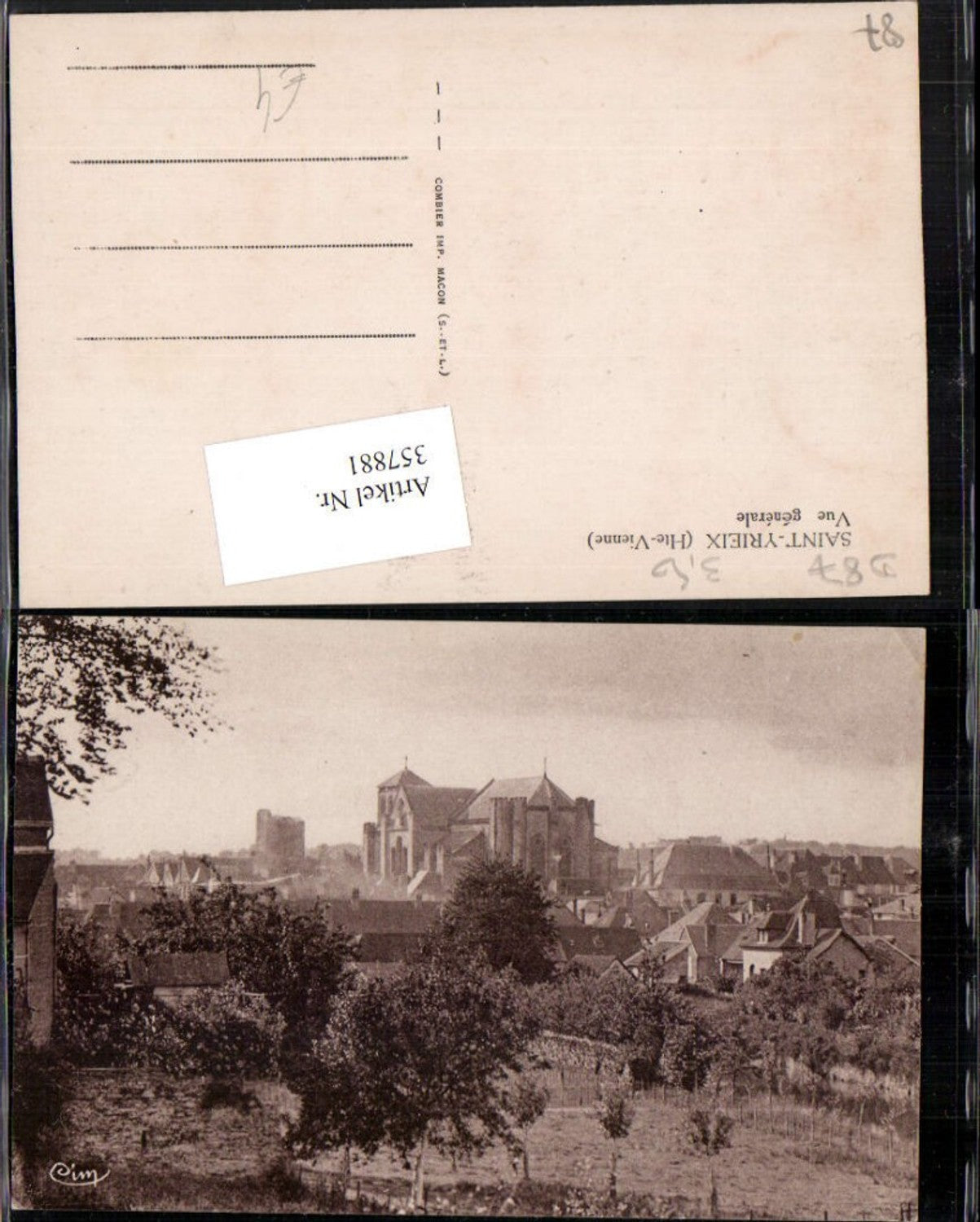 357881,Limousin Haute-Vienne Saint-Yrieix Vue generale Totale Kirche