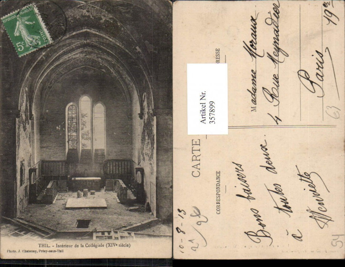 357899,Lothringen Meurthe-et-Moselle Thil Interieur de la Collegiale Stiftskirche