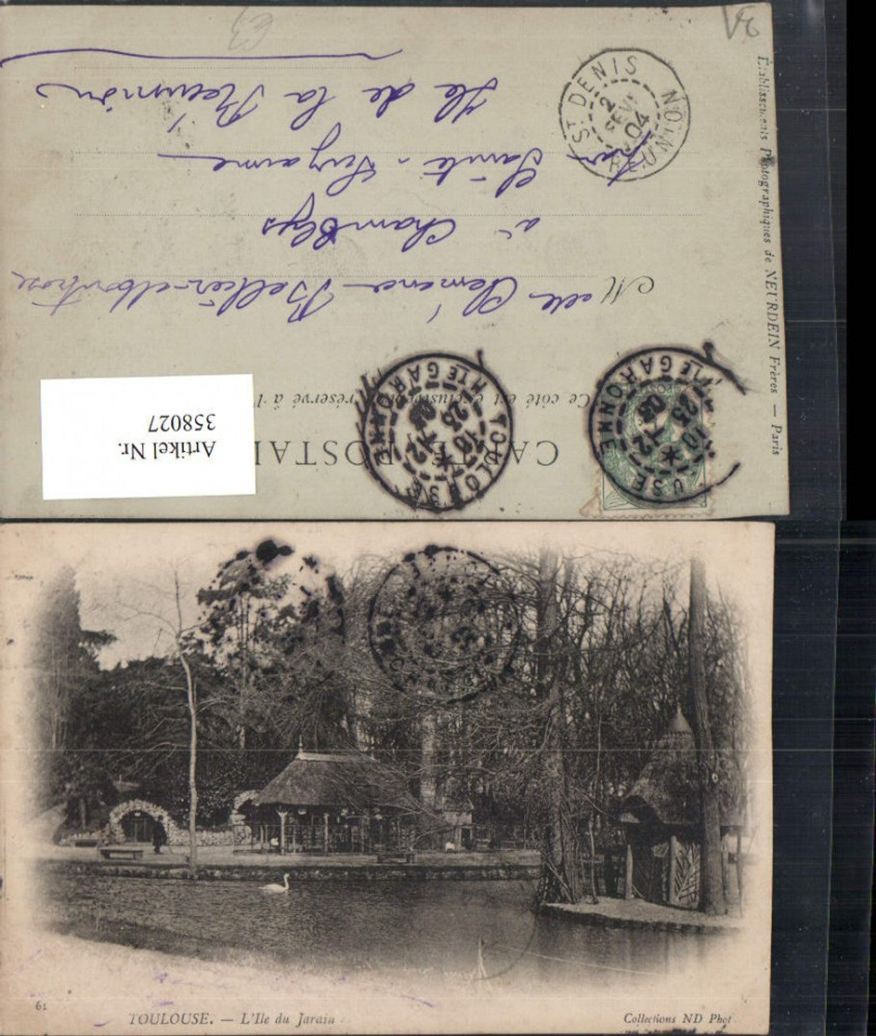 358027,Midi-Pyrenees Haute-Garonne Toulouse L'Ile du Jarain Insel Teich