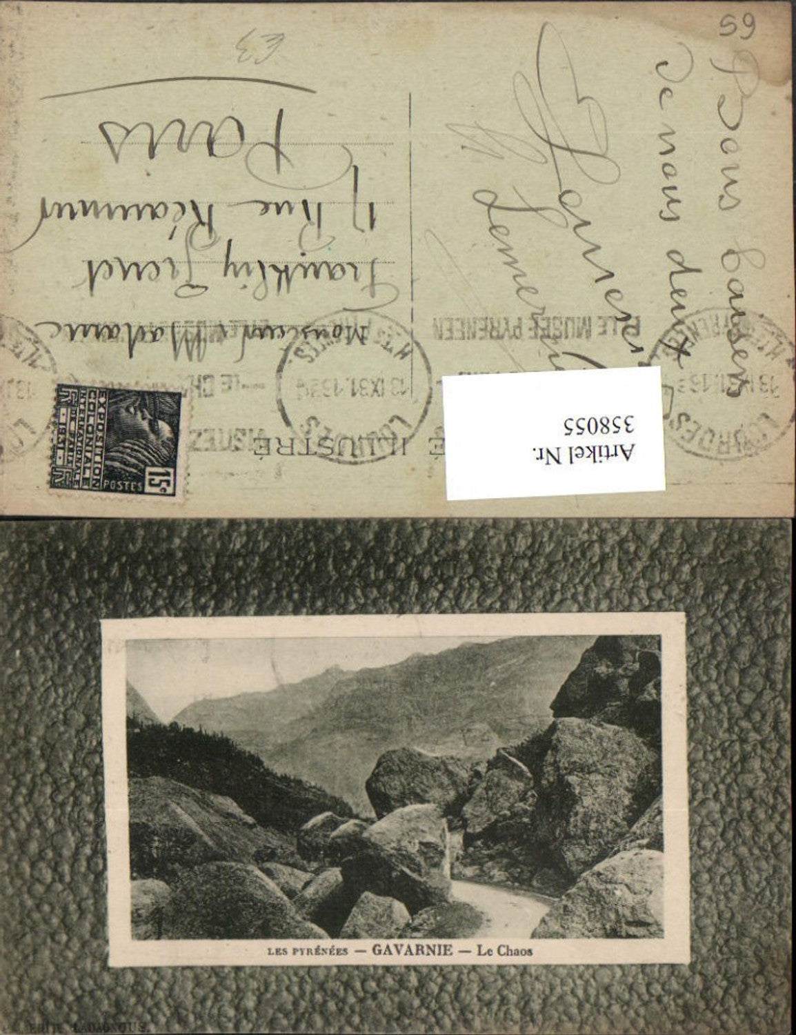 358055,Midi-Pyrenees Hautes-Pyrenees Gavarnie Le Chaos Felsen Bergkulisse Rahmen
