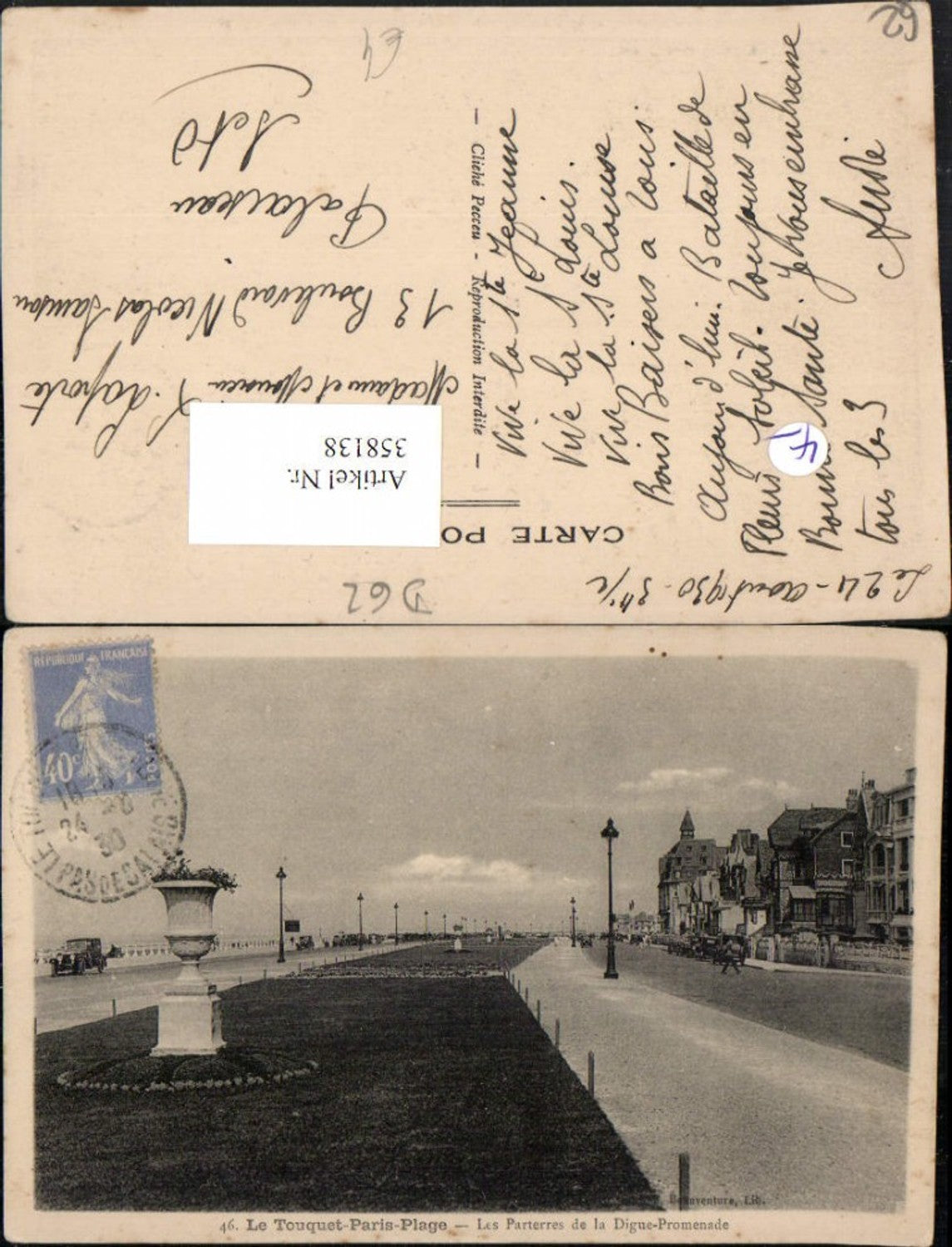 358138,Nord-Pas-de-Calais Pas-de-Calais Touquet-Paris-Plage Parterres de la Digue Promenade