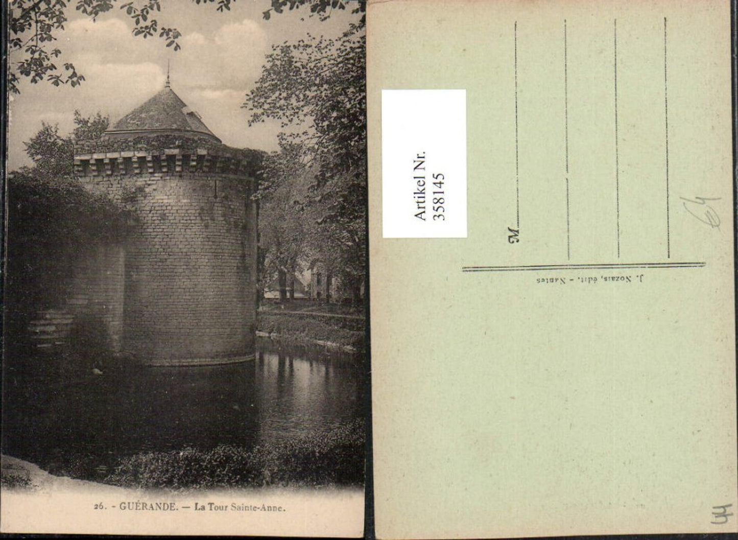 358145,Pays de la Loire Loire-Atlantique Guerande La Tour Sainte-Anne Turm