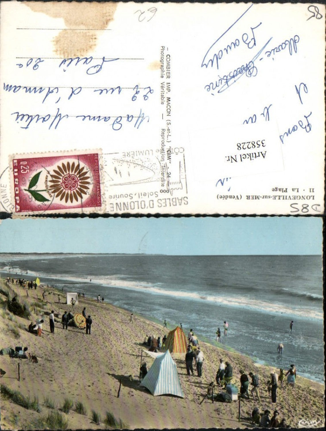 358228,Pays de la Loire Vendee Longeville-sur-Mer La Plage Strand Strandleben