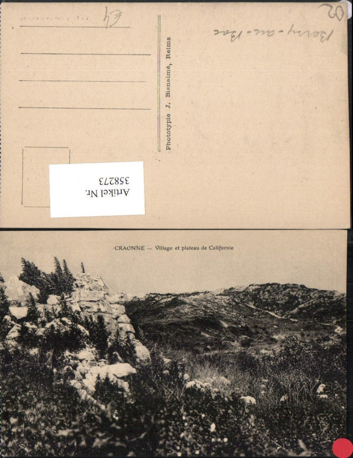 358273,Picardie Aisne Craonne Village et plateau de Californie Bergkulisse