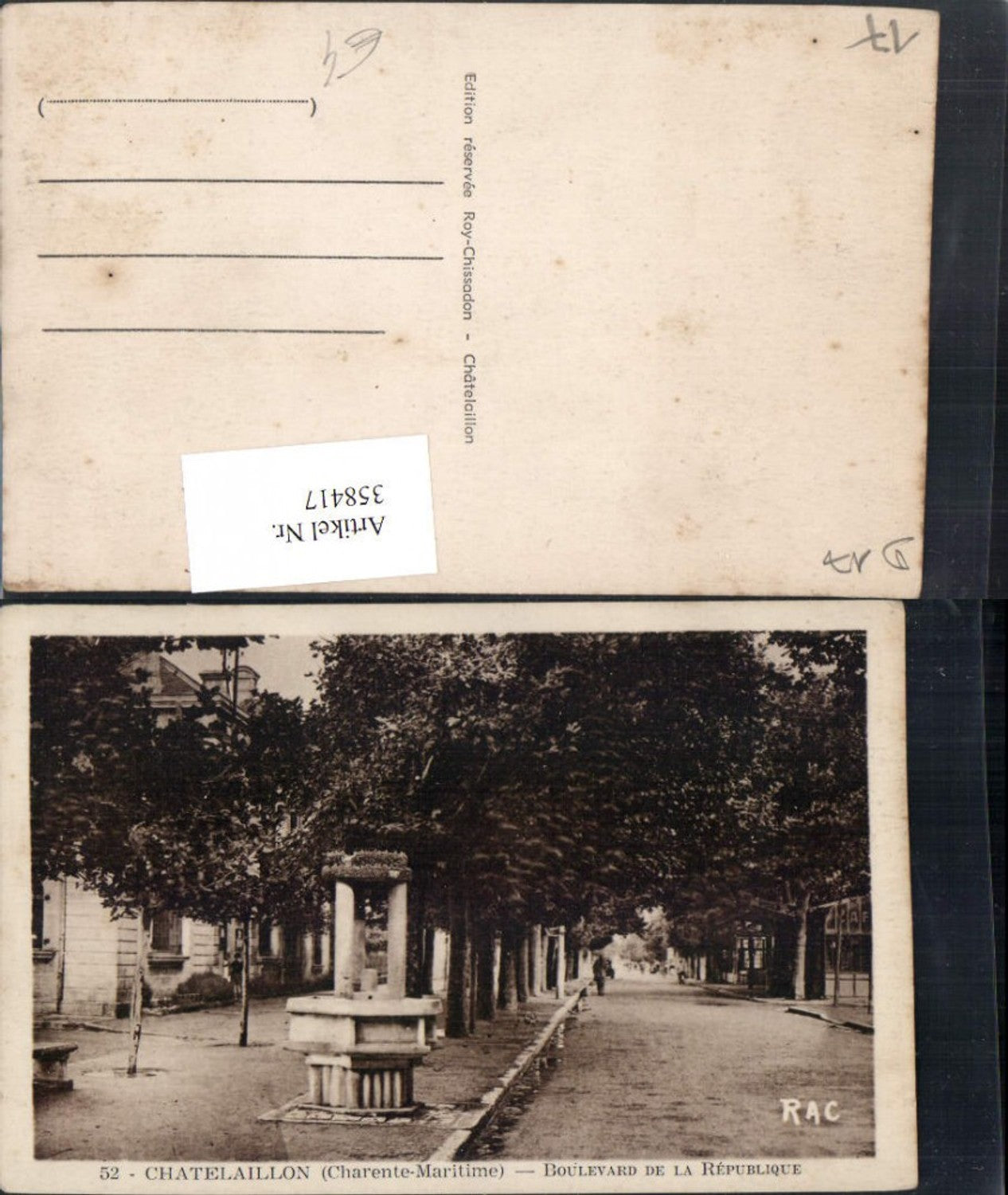 358417,Poitou-Charentes Charente-Maritime Chatelaillon Boulevard de la Republique Straßenansicht