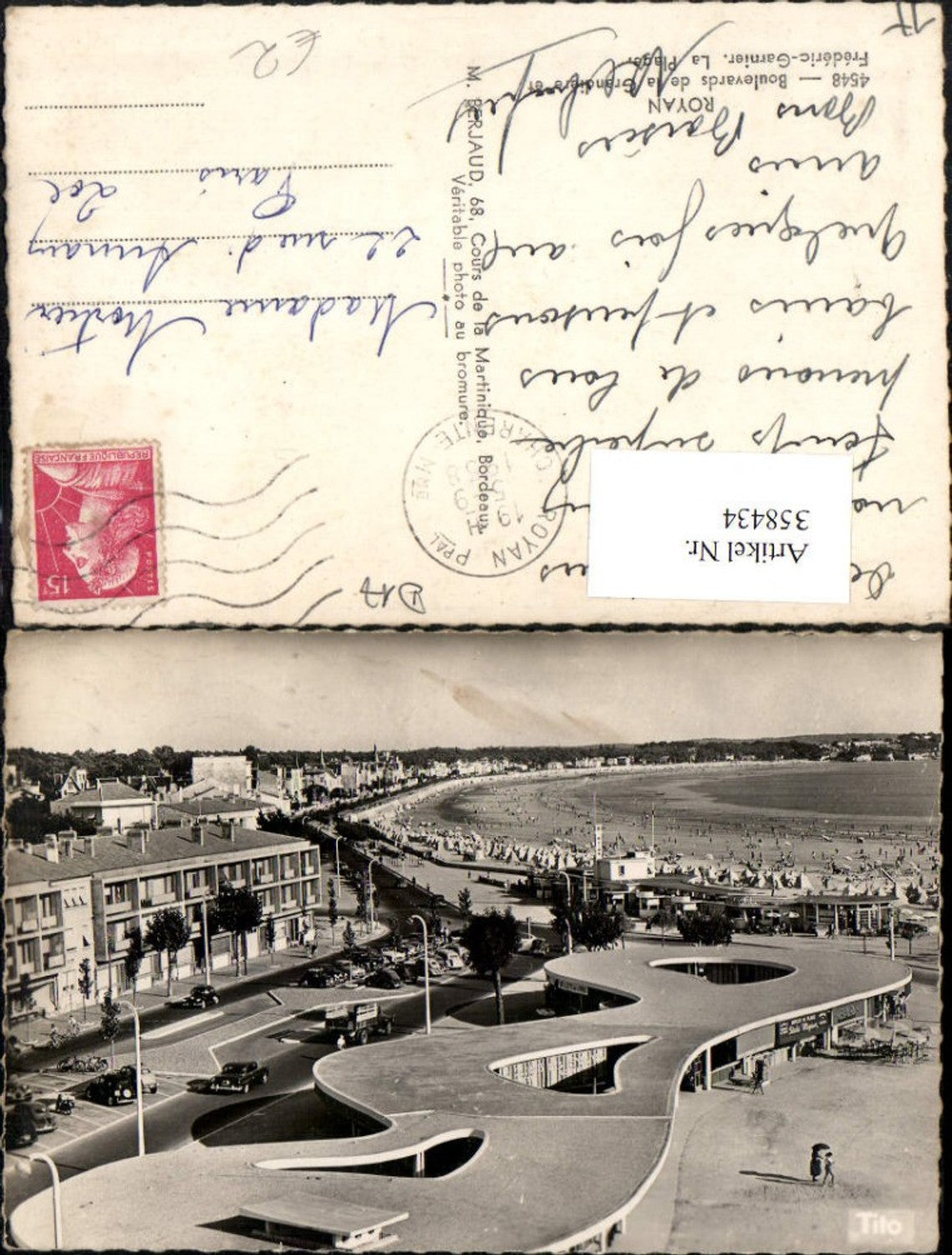 358434,Poitou-Charentes Charente-Maritime Royan Boulevard de la Grandiere et Frederic-Garnier