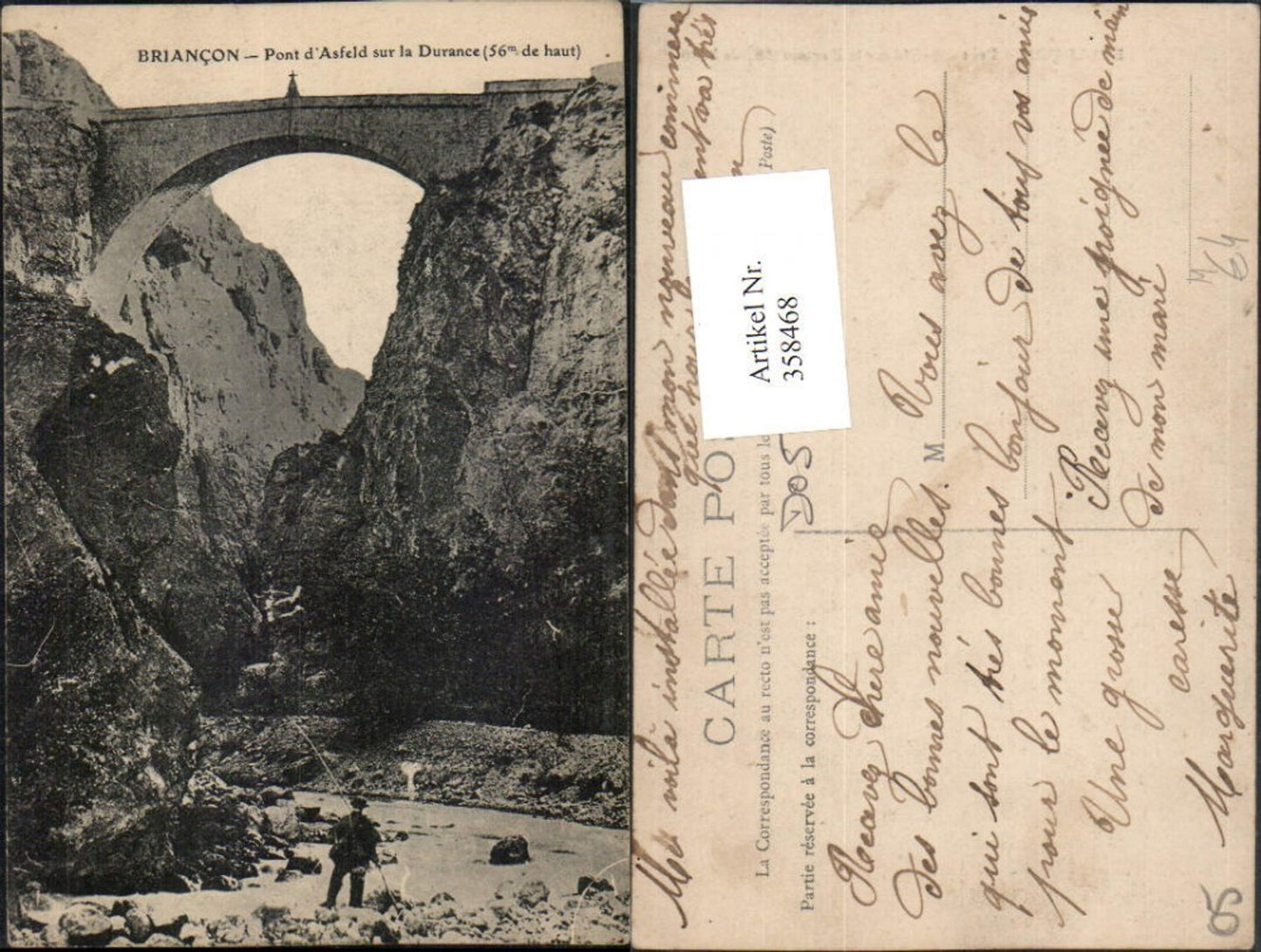 358468,Provence-Alpes-Cote-Azur Hautes-Alpes Briancon Pont Asfeld sur la Durance Brücke